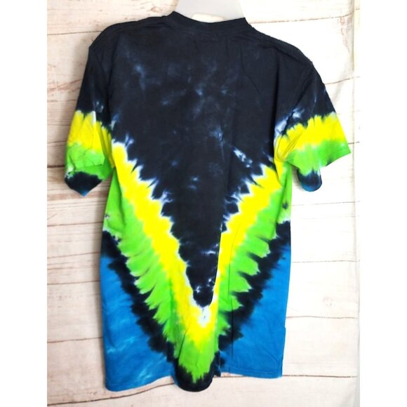 Gildan Ultra Cotton Medium Crew Neck Grateful Dead Skeleton Graphics Tie Dye Sho - Picture 3 of 16